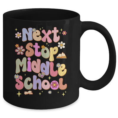 Next Stop Middle School Groovy Elementary School Graduation Mug | teecentury