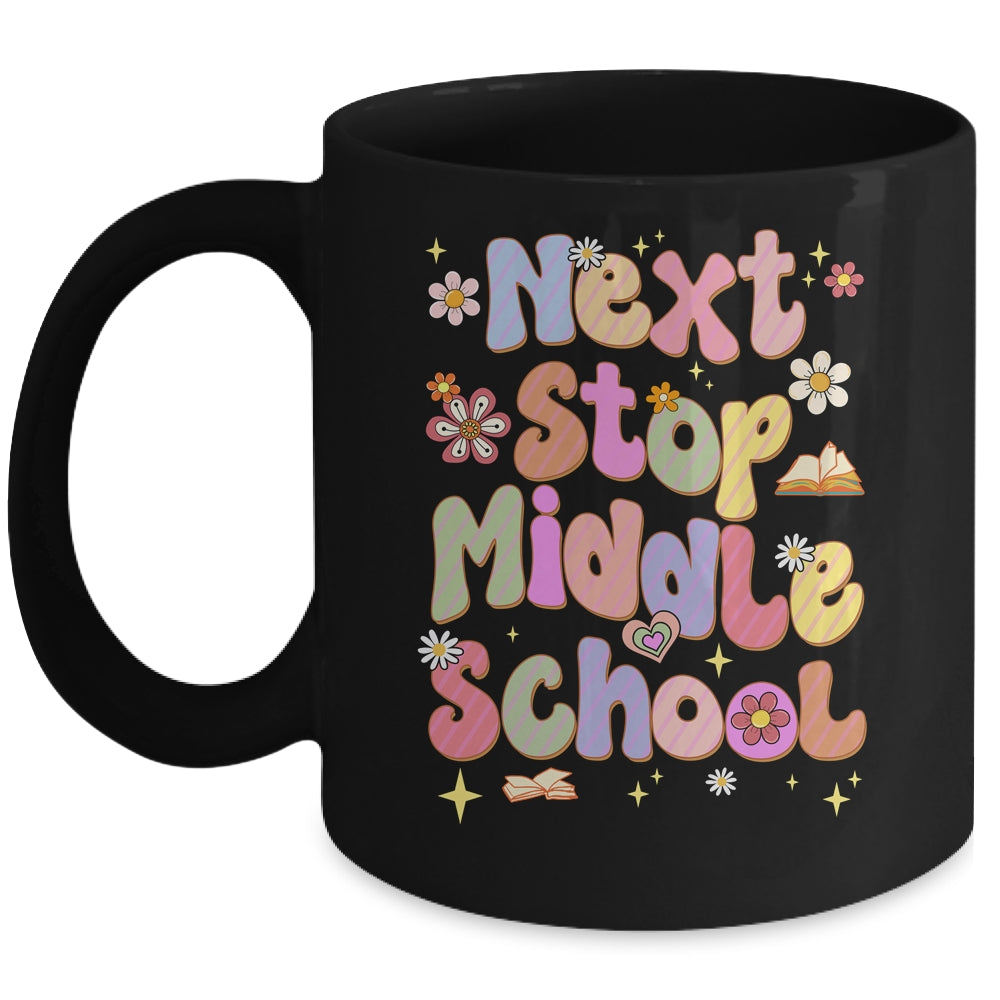Next Stop Middle School Groovy Elementary School Graduation Mug | teecentury
