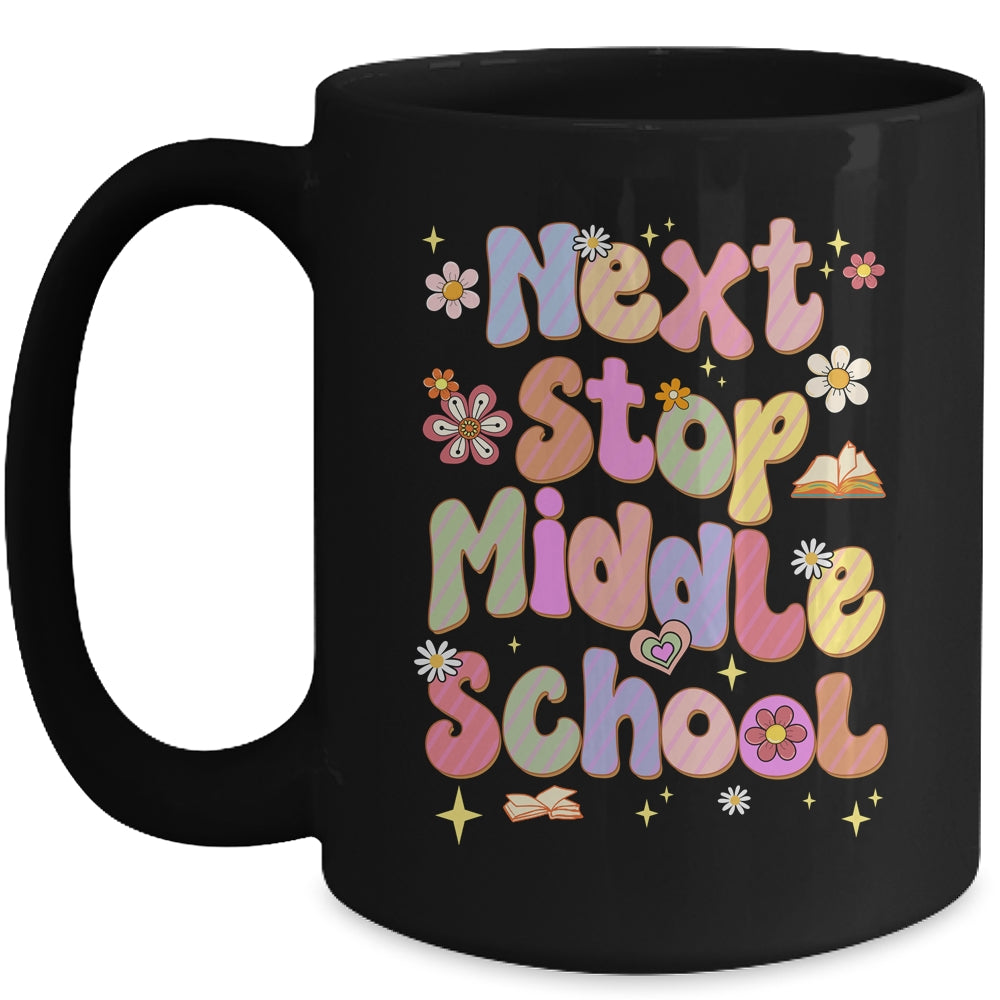 Next Stop Middle School Groovy Elementary School Graduation Mug | teecentury