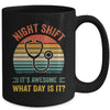 Night Shift Funny Nurse Doctor Nursing RN LPN CNA Women Men Mug | teecentury