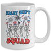 Night Shift Nurse 4th Of July Skeletons Night Shift Squad Mug | teecentury