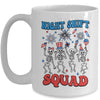 Night Shift Nurse 4th Of July Skeletons Night Shift Squad Mug | teecentury