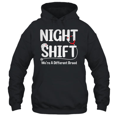 Night Shift We're Different Breed Funny Docter Nurse RN CNA Shirt & Hoodie | teecentury