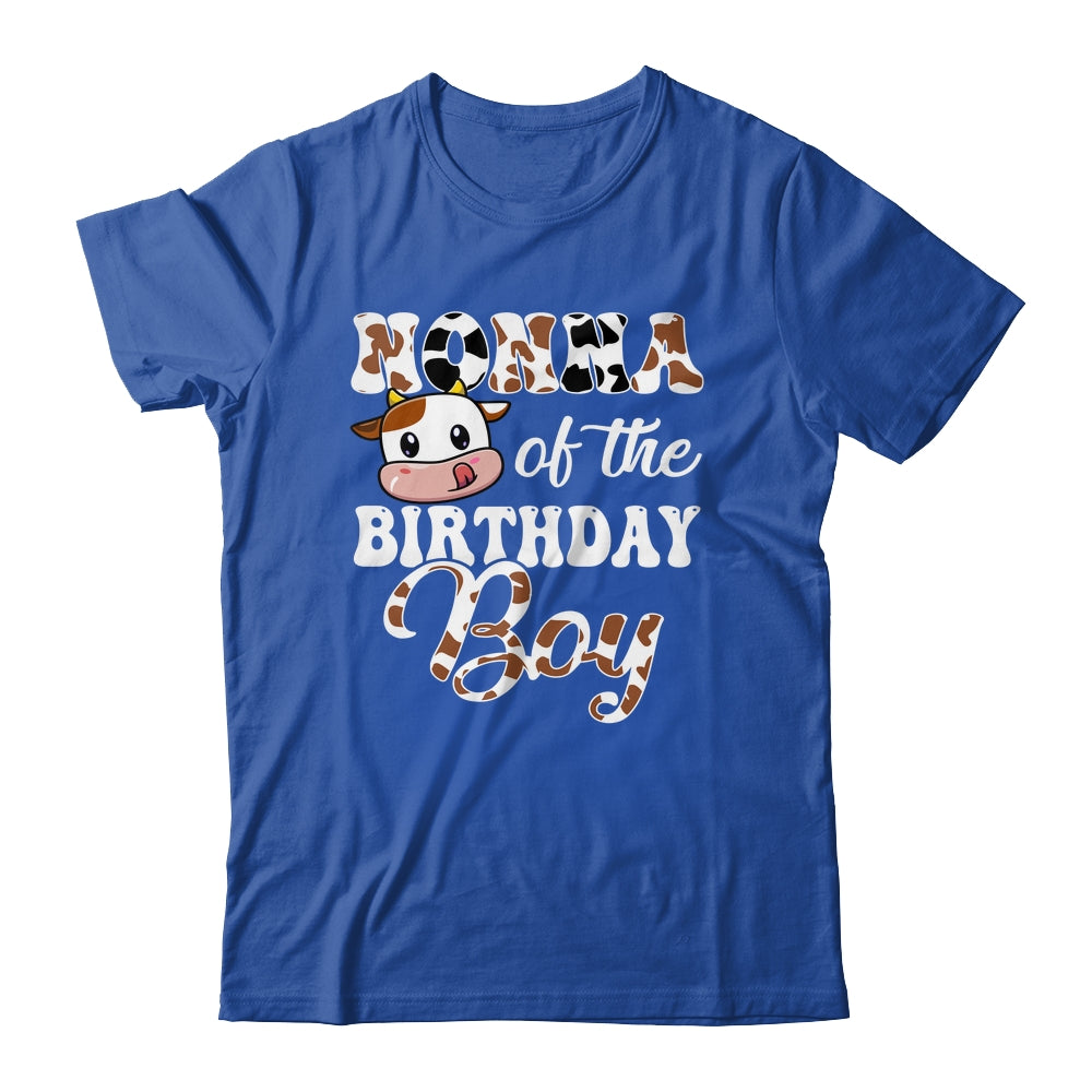 Nonna Of The Birthday Boy Cow Farm 1st Birthday Boy Shirt & Hoodie | teecentury