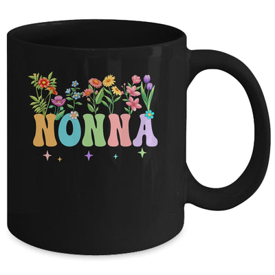 Nonna Women Wildflower Floral Design Nonna Mothers Day Mug | teecentury