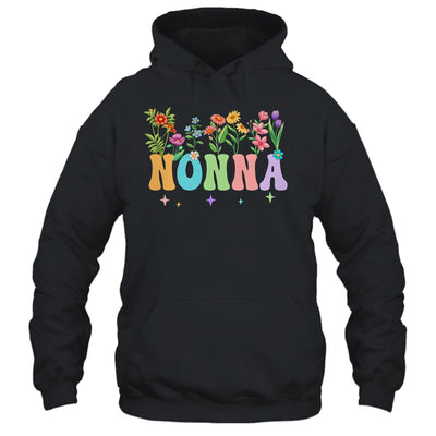 Nonna Women Wildflower Floral Design Nonna Mothers Day Shirt & Tank Top | teecentury