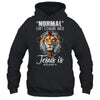 Normal Isn't Coming Back But Jesus Is Cross Christian Lion T-Shirt & Hoodie | Teecentury.com