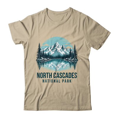 North Cascades National Park Retro Mountain Lake Outdoor Hiking Shirt & Tank Top | teecentury