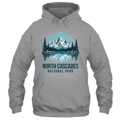 North Cascades National Park Retro Mountain Lake Outdoor Hiking Shirt & Tank Top | teecentury