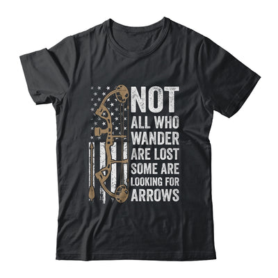 Not All Who Wander Are Lost Bow Funny Archery American Flag Shirt & Hoodie | teecentury