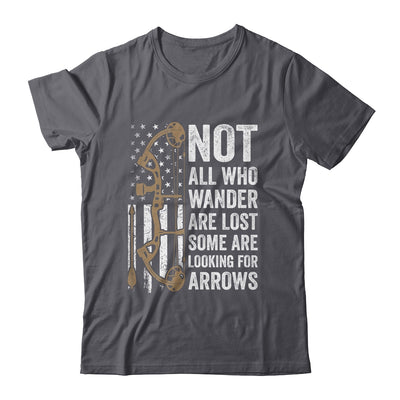 Not All Who Wander Are Lost Bow Funny Archery American Flag Shirt & Hoodie | teecentury