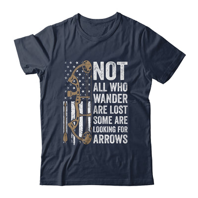 Not All Who Wander Are Lost Bow Funny Archery American Flag Shirt & Hoodie | teecentury