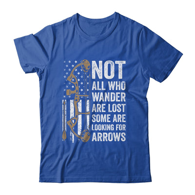 Not All Who Wander Are Lost Bow Funny Archery American Flag Shirt & Hoodie | teecentury