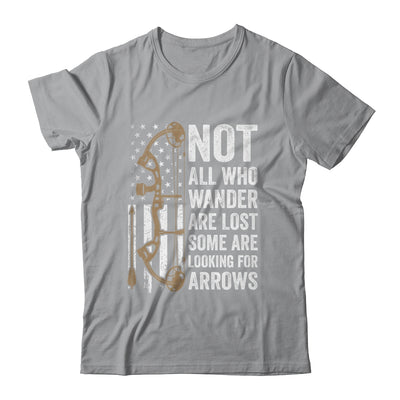 Not All Who Wander Are Lost Bow Funny Archery American Flag Shirt & Hoodie | teecentury