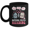Nothing Beats Reading Book Librarian Rock Paper Scissors Mug | teecentury