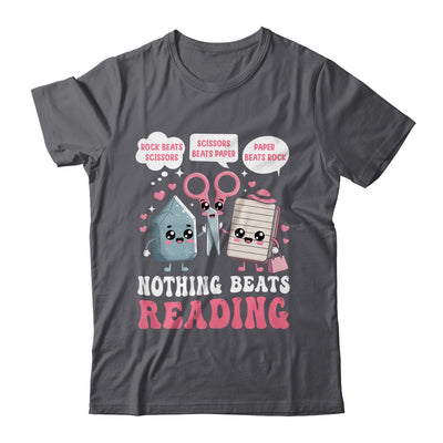 Nothing Beats Reading Book Librarian Rock Paper Scissors Shirt & Hoodie | teecentury