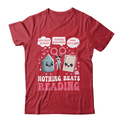 Nothing Beats Reading Book Librarian Rock Paper Scissors Shirt & Hoodie | teecentury