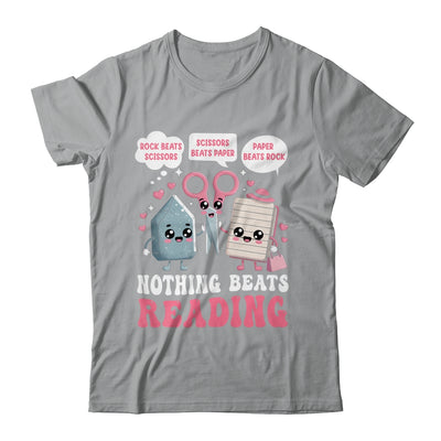 Nothing Beats Reading Book Librarian Rock Paper Scissors Shirt & Hoodie | teecentury