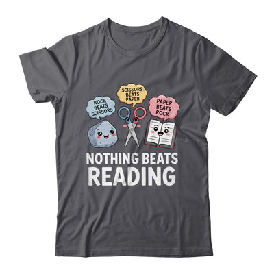 Nothing Beats Reading Rock Paper Scissors Funny Reading Book Shirt & Hoodie | teecentury