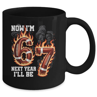 Now I'm 6 Next Year I'll Be 7 Football Drip 7th Birthday Boy Mug | teecentury