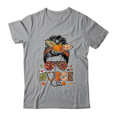 Nurse Autumn Fall Thanksgiving Nursing RN ICU CNA Shirt & Hoodie | teecentury