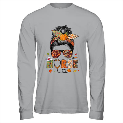 Nurse Autumn Fall Thanksgiving Nursing RN ICU CNA Shirt & Hoodie | teecentury
