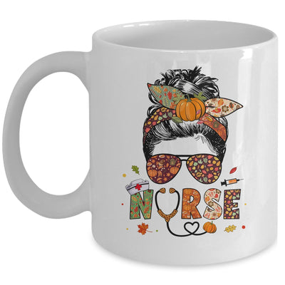 Nurse Autumn Fall Thanksgiving Nursing RN ICU CNA Mug | teecentury