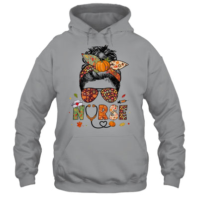 Nurse Autumn Fall Thanksgiving Nursing RN ICU CNA Shirt & Hoodie | teecentury