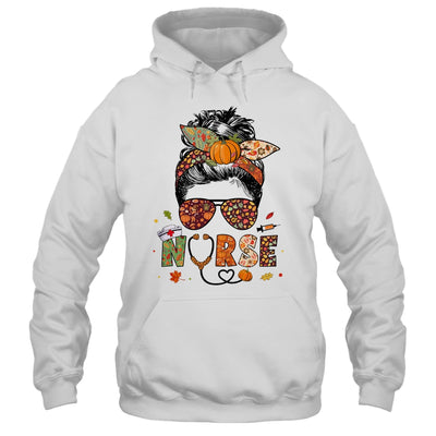 Nurse Autumn Fall Thanksgiving Nursing RN ICU CNA Shirt & Hoodie | teecentury