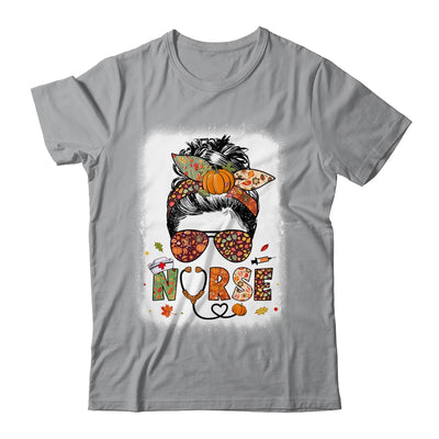Nurse Autumn Fall Thanksgiving Stethoscope RN ICU CNA Shirt & Hoodie | teecentury