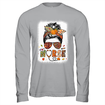 Nurse Autumn Fall Thanksgiving Stethoscope RN ICU CNA Shirt & Hoodie | teecentury