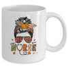 Nurse Autumn Fall Thanksgiving Stethoscope RN ICU CNA Mug | teecentury