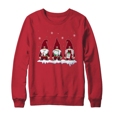 Nurse Christmas Gnome Cute Xmas Red Plaid Nurses Women Shirt & Sweatshirt | teecentury