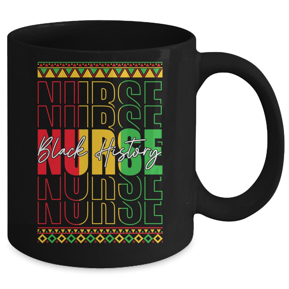Nurse Retro Black History Month Registered Nurse Men Women Mug | teecentury