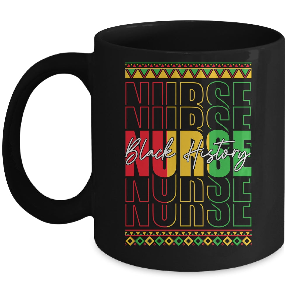 Nurse Retro Black History Month Registered Nurse Men Women Mug | teecentury