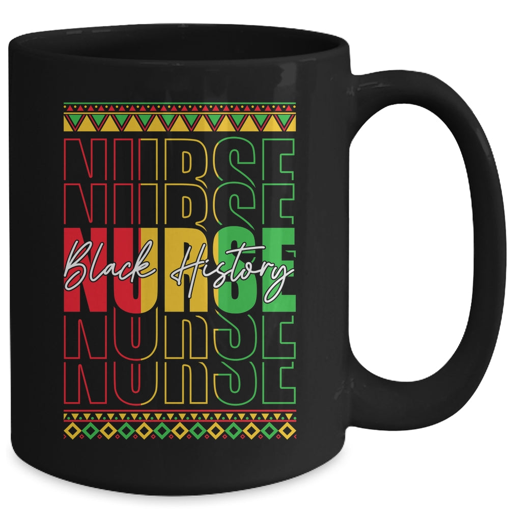 Nurse Retro Black History Month Registered Nurse Men Women Mug | teecentury