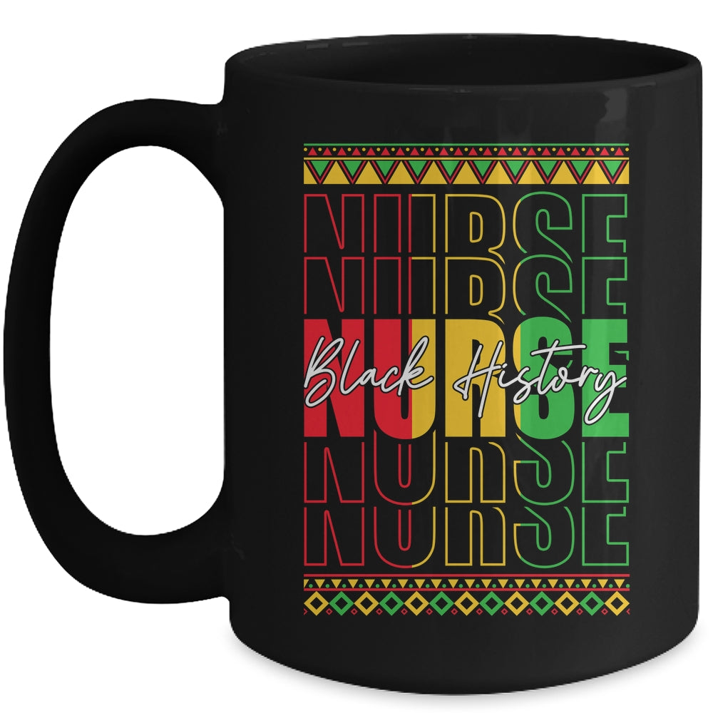 Nurse Retro Black History Month Registered Nurse Men Women Mug | teecentury