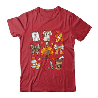 Nurse Thanksgiving Thankful Turkey Healthcare Worker Autumn Shirt & Sweatshirt | teecentury