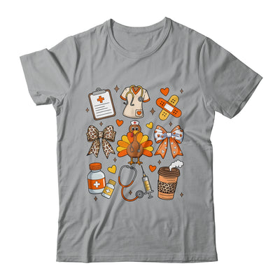 Nurse Thanksgiving Thankful Turkey Healthcare Worker Autumn Shirt & Sweatshirt | teecentury