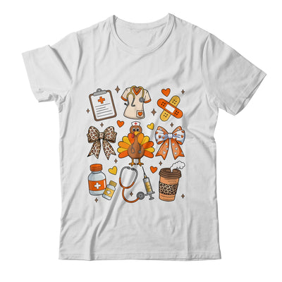 Nurse Thanksgiving Thankful Turkey Healthcare Worker Autumn Shirt & Sweatshirt | teecentury