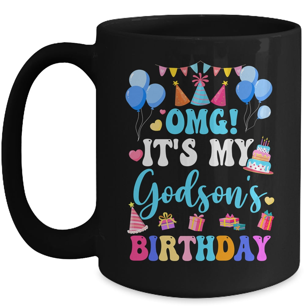 OMG It's My Godson's Birthday Happy To Me You Aunt Uncle Mug | teecentury