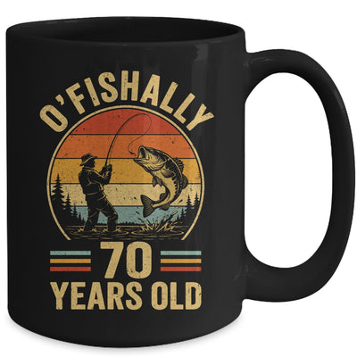 O'fishally 70 Years Old Fisherman 70Th Birthday Fishing Mug | teecentury