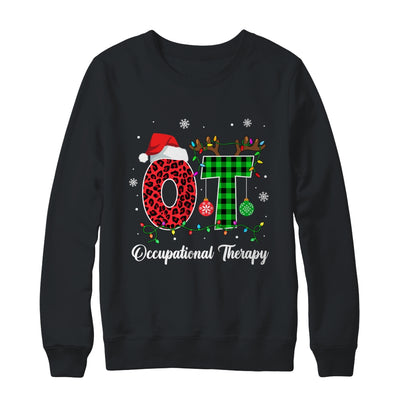 Occupational Therapy Christmas Lights Red Plaid OT Therapist Shirt & Sweatshirt | teecentury