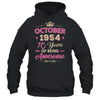 October 1954 70 Years Of Being Awesome Retro 70th Birthday Shirt & Tank Top | teecentury