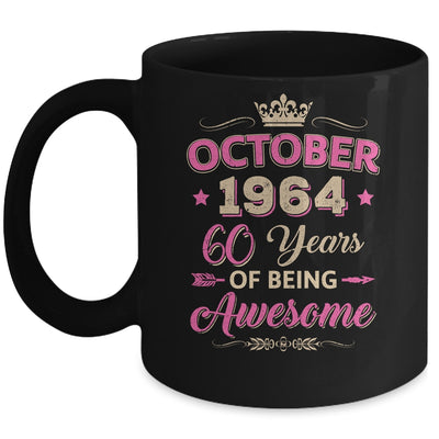 October 1964 60 Years Of Being Awesome Retro 60th Birthday Mug | teecentury