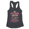 October 1979 45 Years Of Being Awesome Retro 45th Birthday Shirt & Tank Top | teecentury