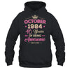 October 1984 40 Years Of Being Awesome Retro 40th Birthday Shirt & Tank Top | teecentury