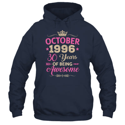 October 1996 30 Years Of Being Awesome Retro 30th Birthday Shirt & Tank Top | teecentury