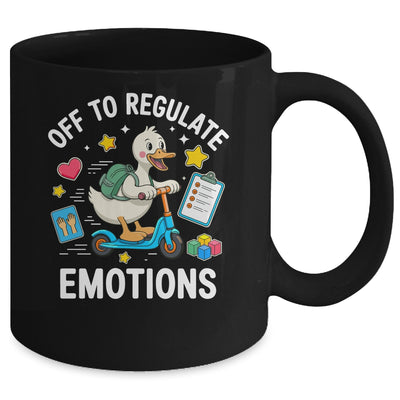 Off To Regulate Emotions Funny Goose ABA Therapy Therapist Mug | teecentury