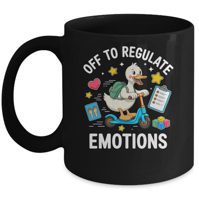 Off To Regulate Emotions Funny Goose ABA Therapy Therapist Mug | teecentury